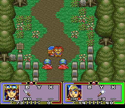 Ruin Arm (SNES) screenshot: The guards won't let us in!