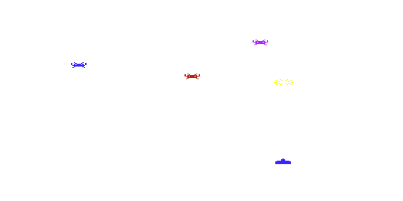 Invader Fall (VIC-20) screenshot: Gotcha!