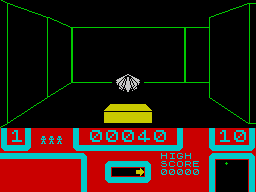 3D Bat Attack (ZX Spectrum) screenshot: Garlic is needed for protection against the bats