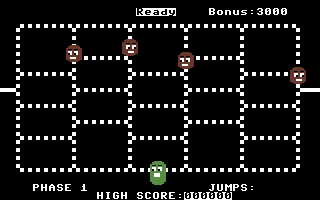 Time Runner (Commodore 64) screenshot: Game start