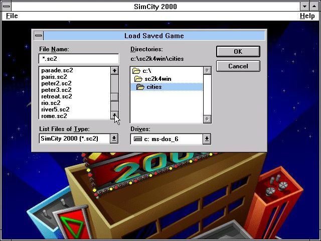 Screenshot of SimCity 2000: CD Collection (Windows 3.x, 1994) - MobyGames