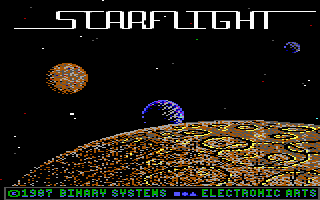 Starflight (DOS) screenshot: Title screen (EGA/Tandy)