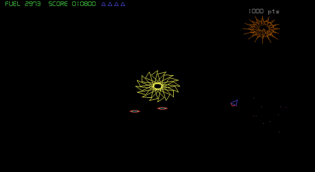 Graviton (DOS) screenshot: Moving to the last remaining planet