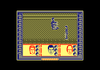 Big Trouble in Little China (Amstrad CPC) screenshot: An enemy martial artist.