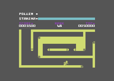 Antics (Commodore 64) screenshot: Find the exit.