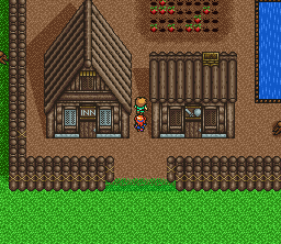 Slayers (SNES) screenshot: In a village