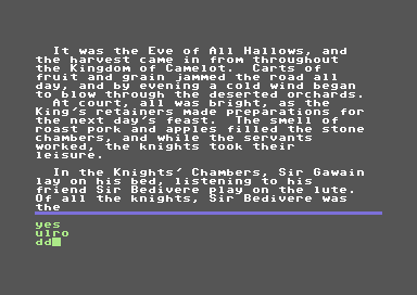 Brimstone (Commodore 64) screenshot: So the story begins.