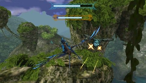 James Cameron's Avatar: The Game (PSP) screenshot: Or vice-versa