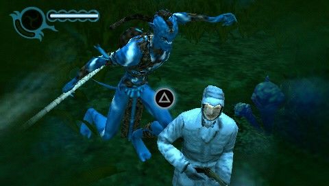 James Cameron's Avatar: The Game (PSP) screenshot: And killing him in one hit