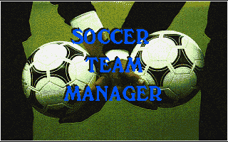 Soccer Team Manager (DOS) screenshot: Title Screen.