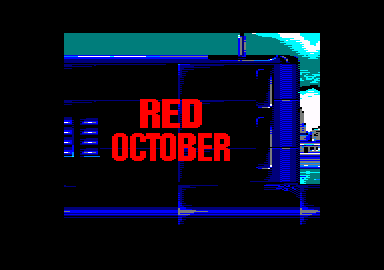 The Hunt for Red October (Amstrad CPC) screenshot: Red October (in English)