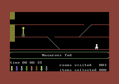 Jet Set Willy II: The Final Frontier (Commodore 64) screenshot: Macaroni Ted.