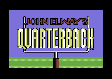 Quarterback (Commodore 64) screenshot: Loading screen 1