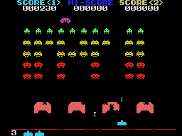 Screenshot of Space Invaders (SG-1000, 1978) - MobyGames