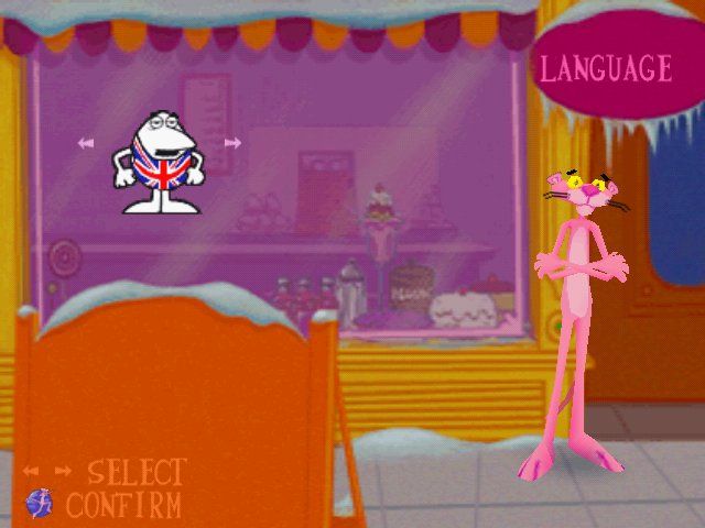 Pink Panther: Pinkadelic Pursuit (Windows) screenshot: Choose your language
