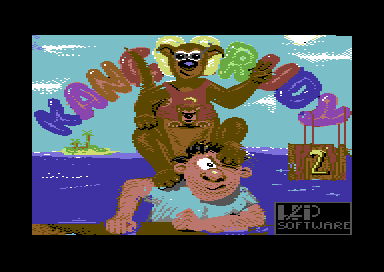 Kangarudy II: The Adventure Continues... (Commodore 64) screenshot: Loading screen.