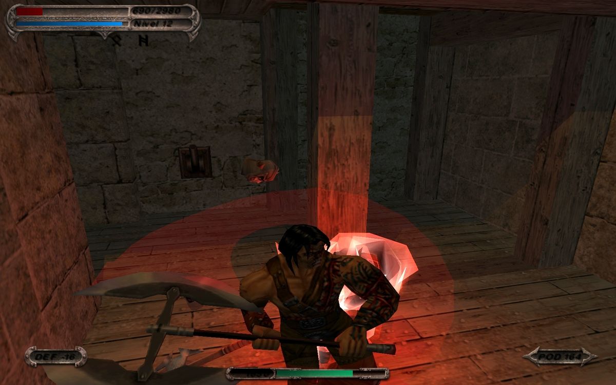 Blade of Darkness (Windows) screenshot: And each weapon has its own power move