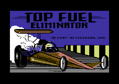 Top Fuel Eliminator (Commodore 64) screenshot: Loading screen.