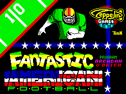 Fantastic American Football (ZX Spectrum) screenshot: Loading screen.