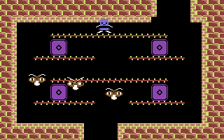 Topper the Copper (Commodore 64) screenshot: Platform action.