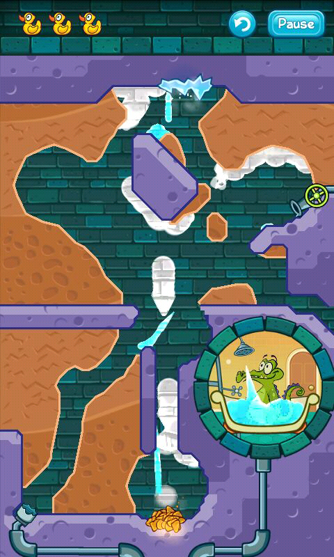 Where's My Water? (Android) screenshot: Steam-to-water and back againg
