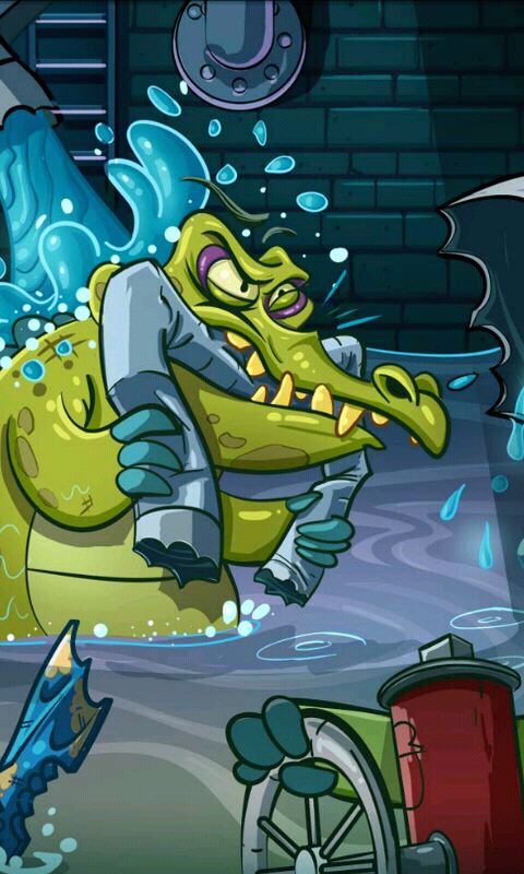 Where's My Water? (Android) screenshot: ...There are crocodiles under the city!