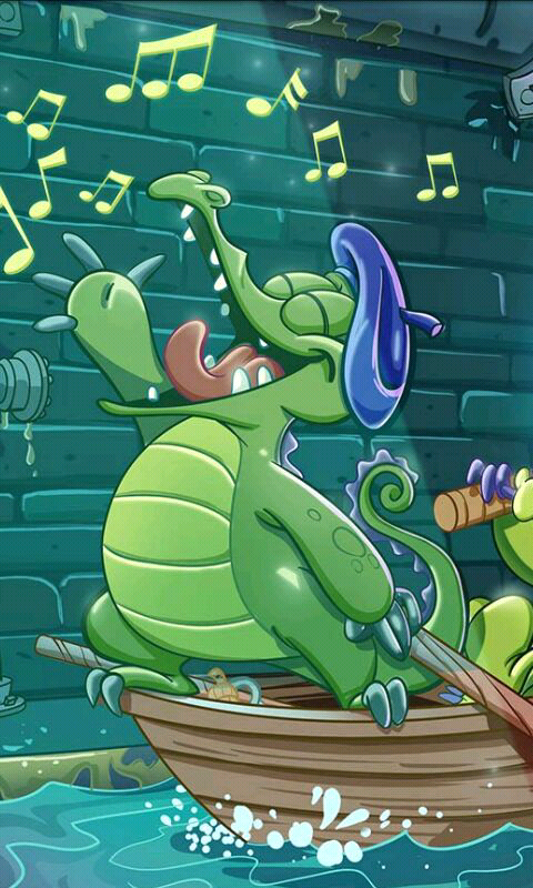 Where's My Water? (Android) screenshot: Swampy is a cute guy