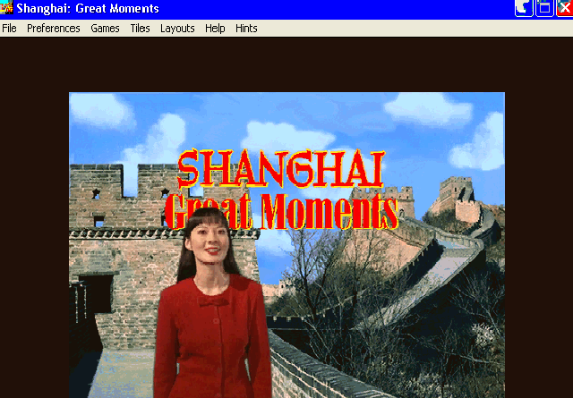 Shanghai: Great Moments (Windows) screenshot: Introduction