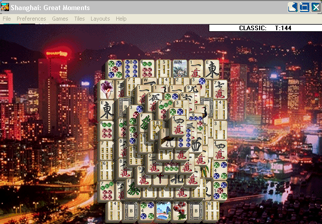 Shanghai: Great Moments (Windows) screenshot: Pyramid Layout
