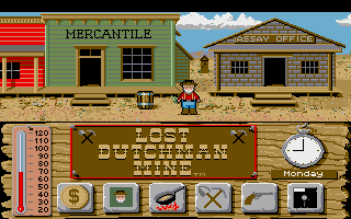 Lost Dutchman Mine (DOS) screenshot: In Town