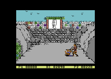Gladiator (Commodore 64) screenshot: You lost.
