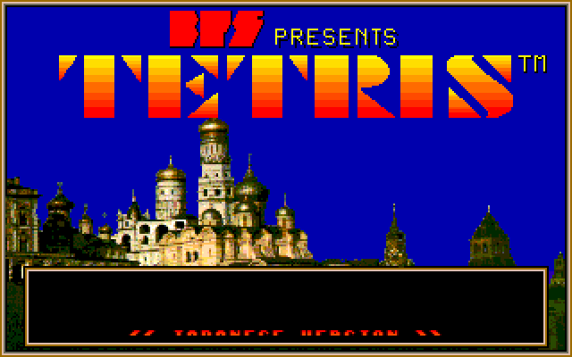 Tetris (FM-7) screenshot: Title screen