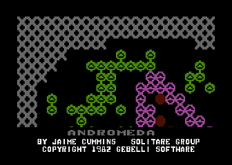 Andromeda (Atari 8-bit) screenshot: Title Screen