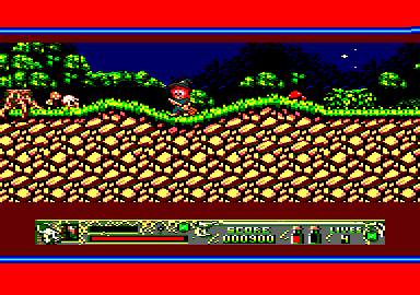 Super Cauldron (Amstrad CPC) screenshot: I got my broom