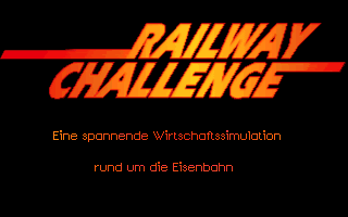 Railway Challenge (DOS) screenshot: Title Screen.
