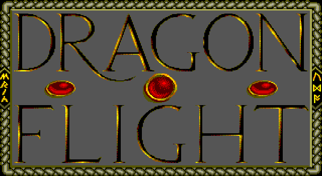 Dragonflight (DOS) screenshot: Title Screen (EGA)