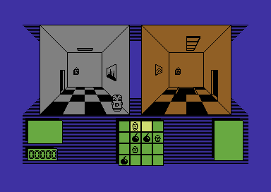 Deactivators (Commodore 64) screenshot: The house.