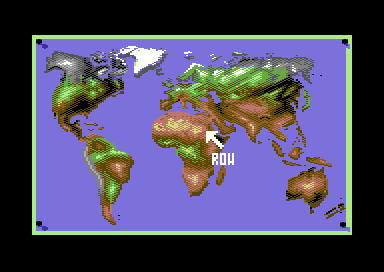 Winter Supersports 92 (Commodore 64) screenshot: Pick your country.