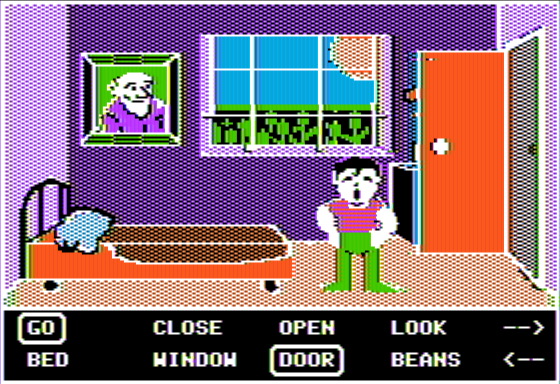 Jack and the Beanstalk (Apple II) screenshot: Jack Awakens