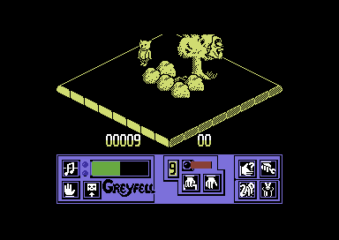 Greyfell: Legend of Norman (Commodore 64) screenshot: Exploring the land.