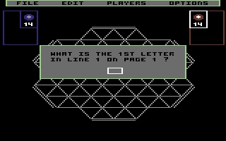 TrianGO (Commodore 64) screenshot: Copy protection