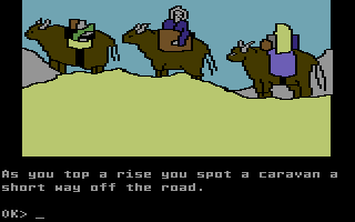 The Serpent's Star (Commodore 64) screenshot: Game start