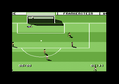 Graeme Souness International Soccer (Commodore 64) screenshot: Gooooaaaaaal!