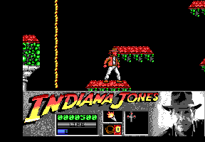 Indiana Jones and the Last Crusade: The Action Game (DOS) screenshot: Level 2 - On a ledge.