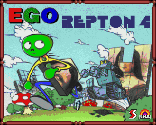 EGO: Repton 4 (Acorn 32-bit) screenshot: Title screen