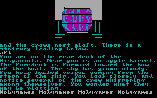 Treasure Island (DOS) screenshot: The infamous barrel