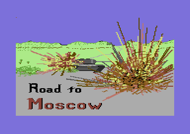 Road to Moscow (Commodore 64) screenshot: Loading screen (Version 2.0)