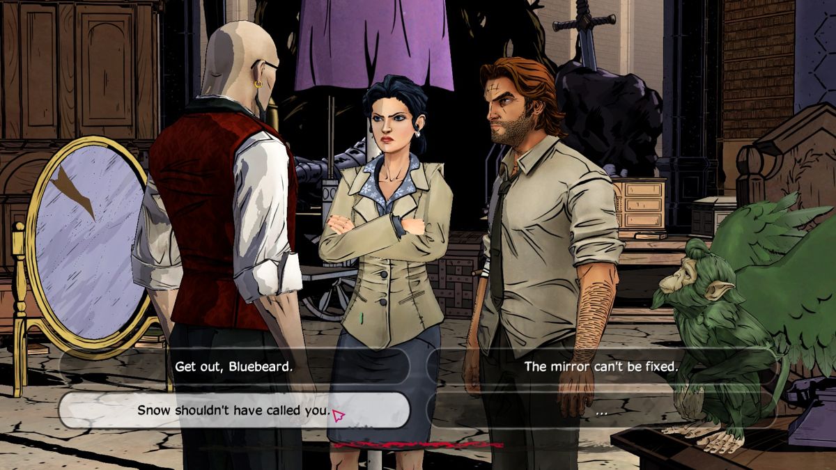 The Wolf Among Us (Windows) screenshot: Episode 3: Bluebeard is joining the manhunt for Crane