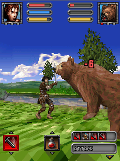 Blades & Magic (J2ME) screenshot: Players can chain up to 5 attacks.