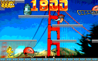 Tonko (DOS) screenshot: Tonko in San Francisco?